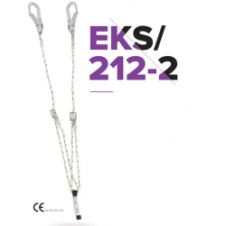 EKS 212-1 Şok Emicili Alüminyum Kanca Ayarlı Kanca Çift Bacaklı Lanyar2